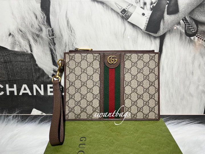 Gucci Ophidia Pouch With Web Luxury Bags Wallets on Carousell
