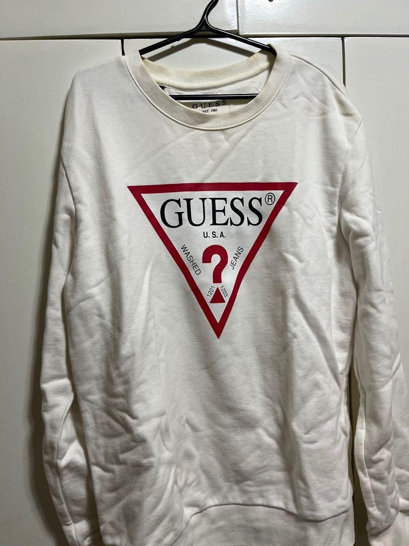 Guess white sweater online