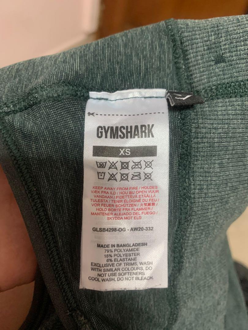Gymshark Obsidian Green Extra Small Adapt Camo Seamless Sports Bra New With  Tags