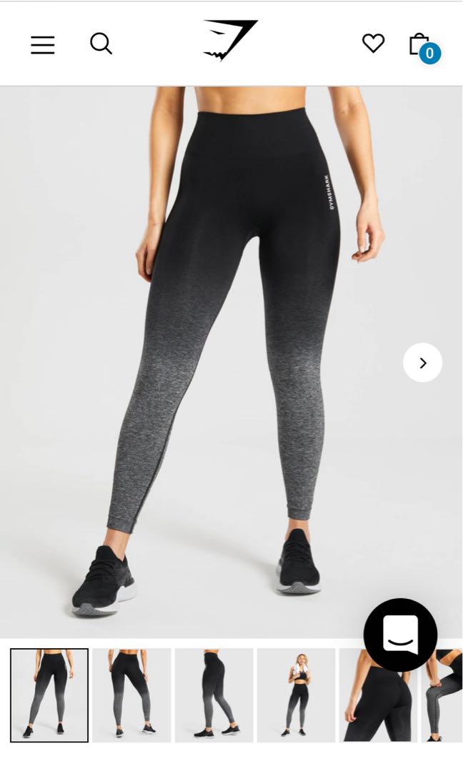 Gymshark Adapt Ombre Seamless Leggings in Black (M) , Women's Fashion,  Activewear on Carousell