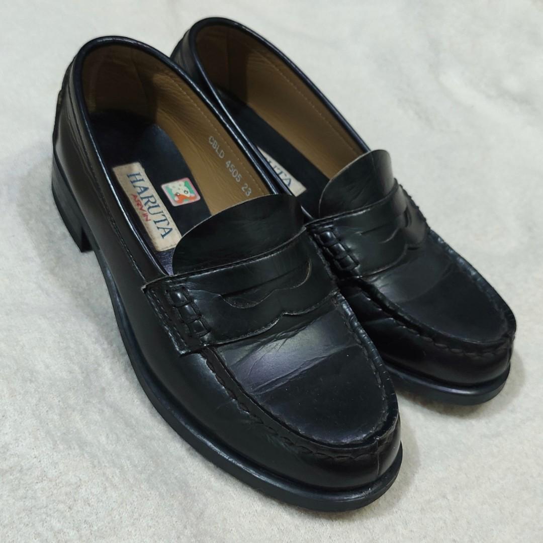 Haruta Arvin Japanese loafers black school girl office harajuku lolita