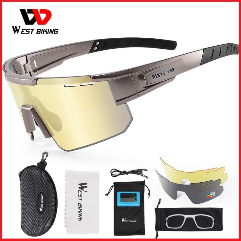 In Stock> West Biking 2022 New Cycling Glasses Polarized Sports