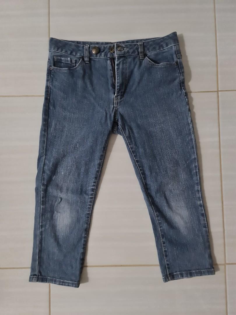 JEANS 7/8 COMFORT BASIC, Fesyen Wanita 