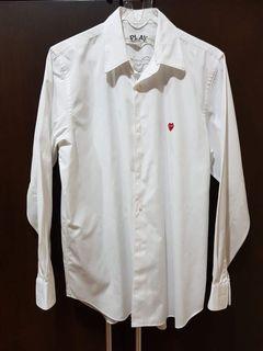KEMEJA CDG WHITE SIZE S DIJAMIN ORI 100%
