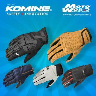 Komine Motorcycle Gloves for Riding (Designed in Tokyo)