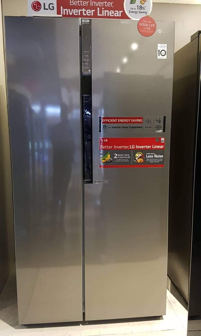 LG Side by Side Refrigerator, TV & Home Appliances, Kitchen Appliances