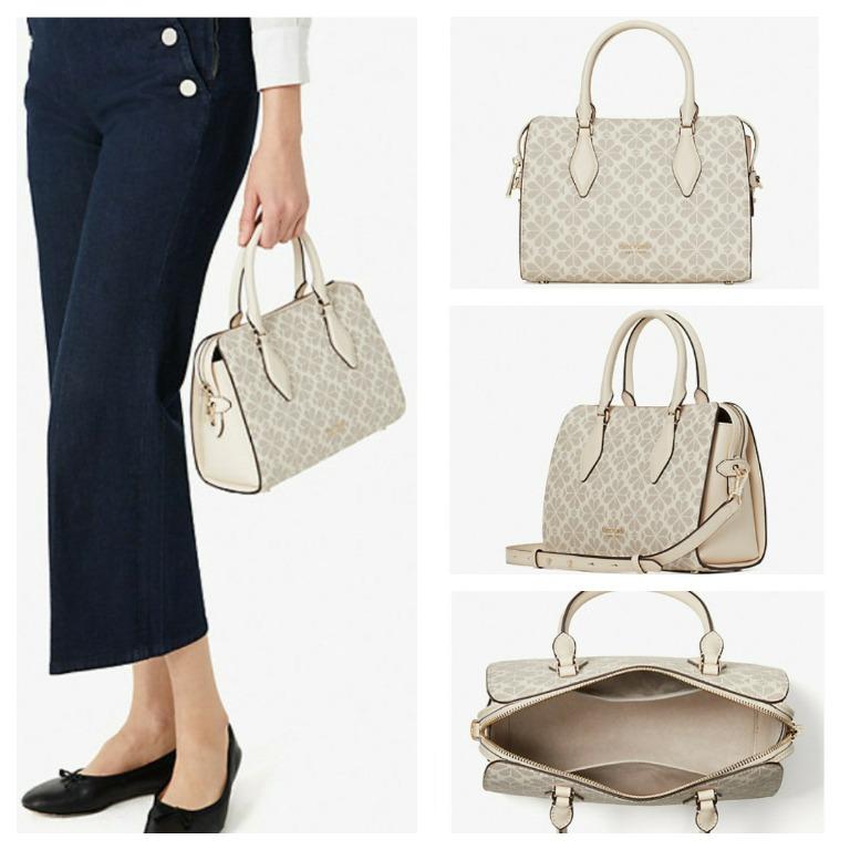 KATE SPADE Flower Coated Canvas Casey Medium Satchel