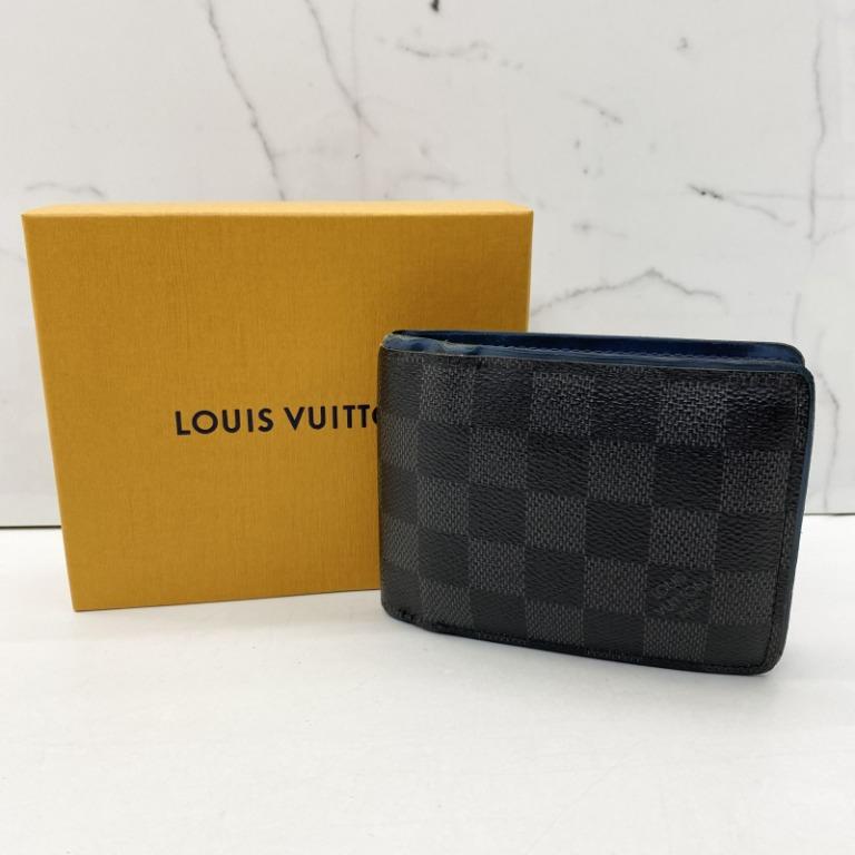 Authentic Louis Vuitton Damier Graphite Long GM double snap wallet