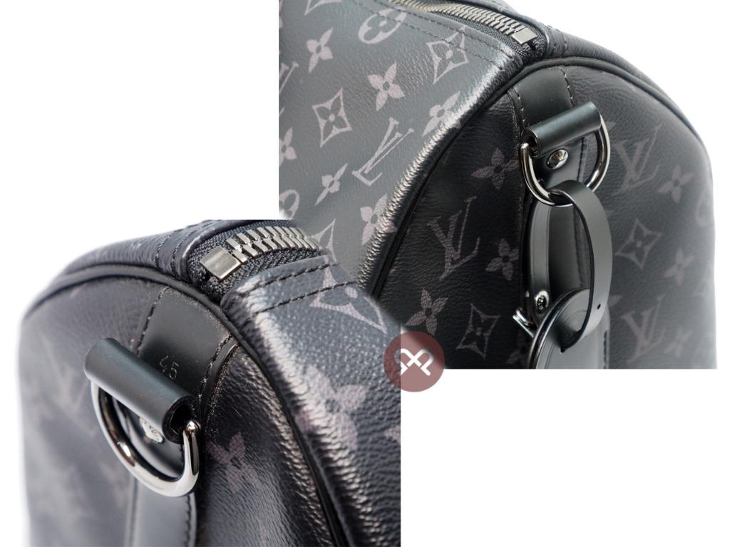 Louis Vuitton Monogram Eclipse Keepall Bandouliere 45 M40569 w