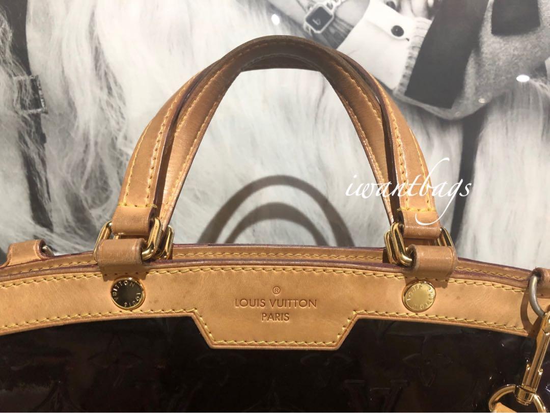 Pre-loved LV Amarante Monogram Vernis Brea MM Bag, Luxury, Bags & Wallets  on Carousell