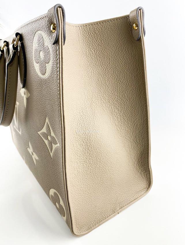 USED Louis Vuitton Bicolor Tourterelle Gray/Cream Monogram Empreinte  Leather Sar