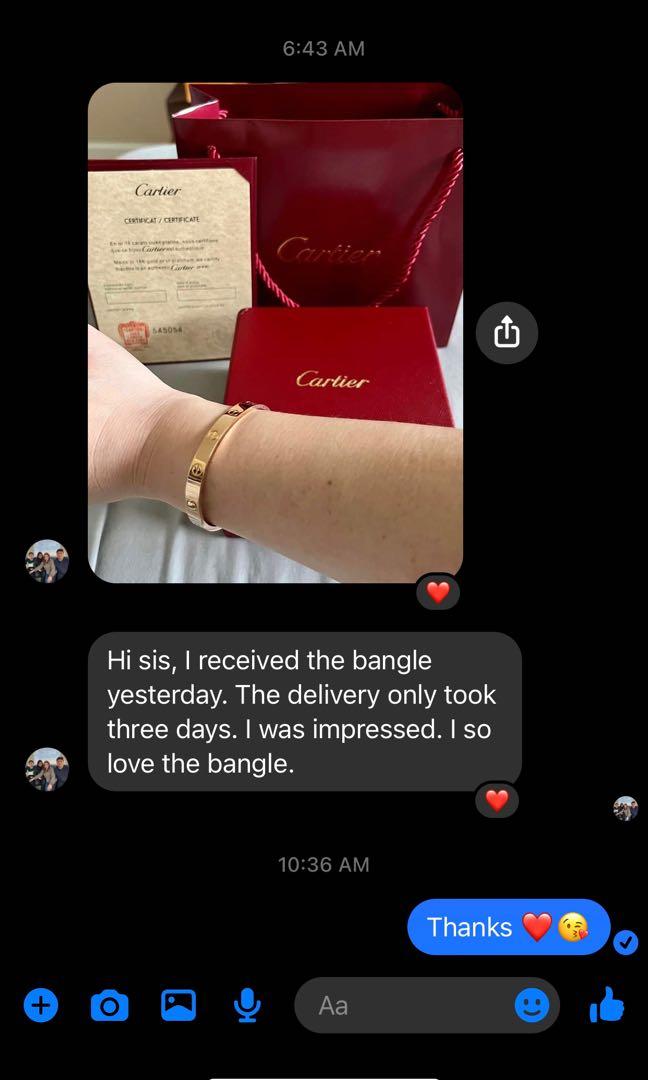 Unboxing cartier on sale love bracelet