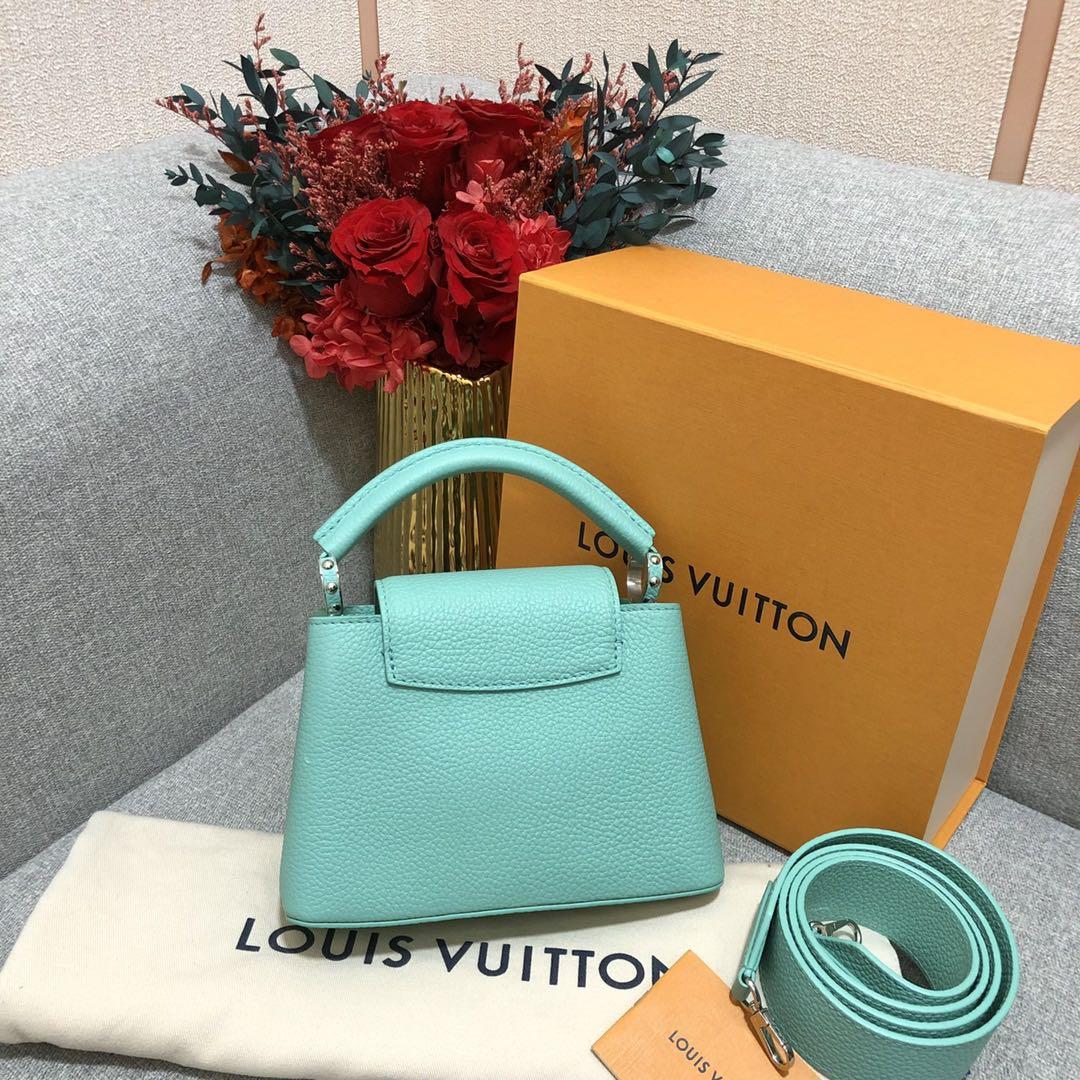 💯💯LV Capucines mini Tiffany blue - unused, Luxury, Bags