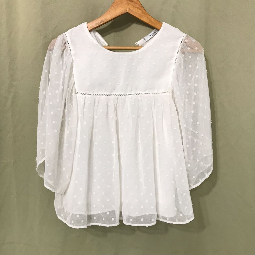 Blouse on sale plumetis mango