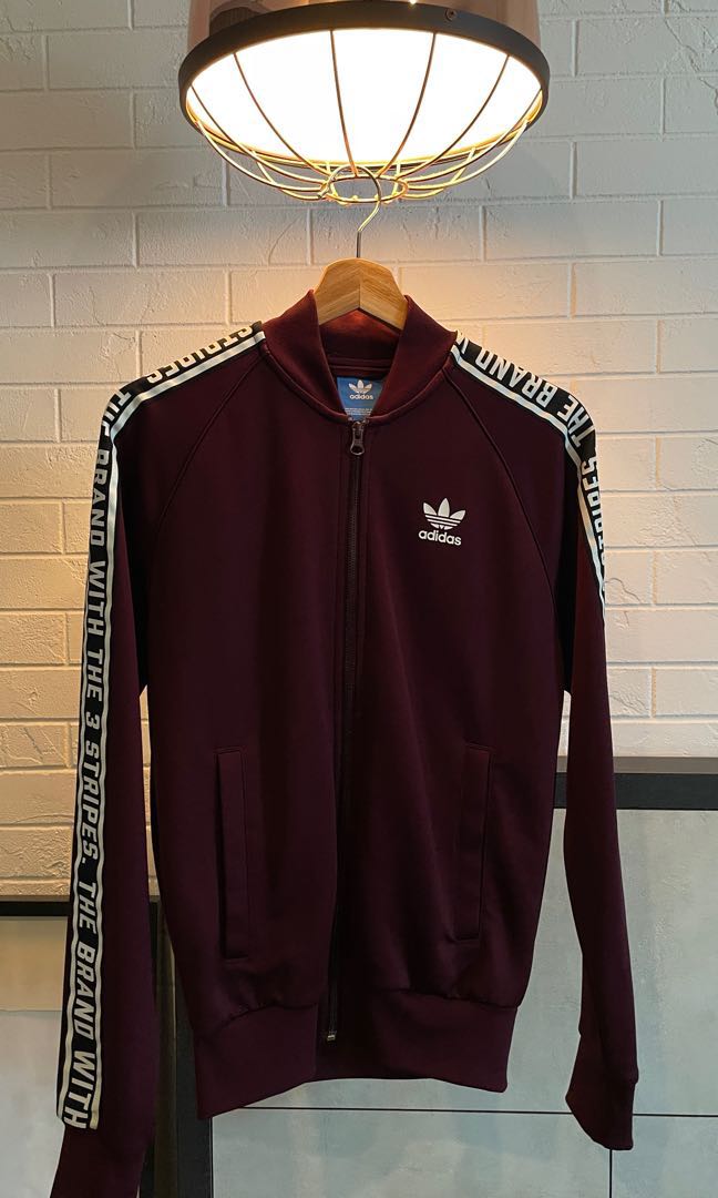 Adidas jacket maroon 2025
