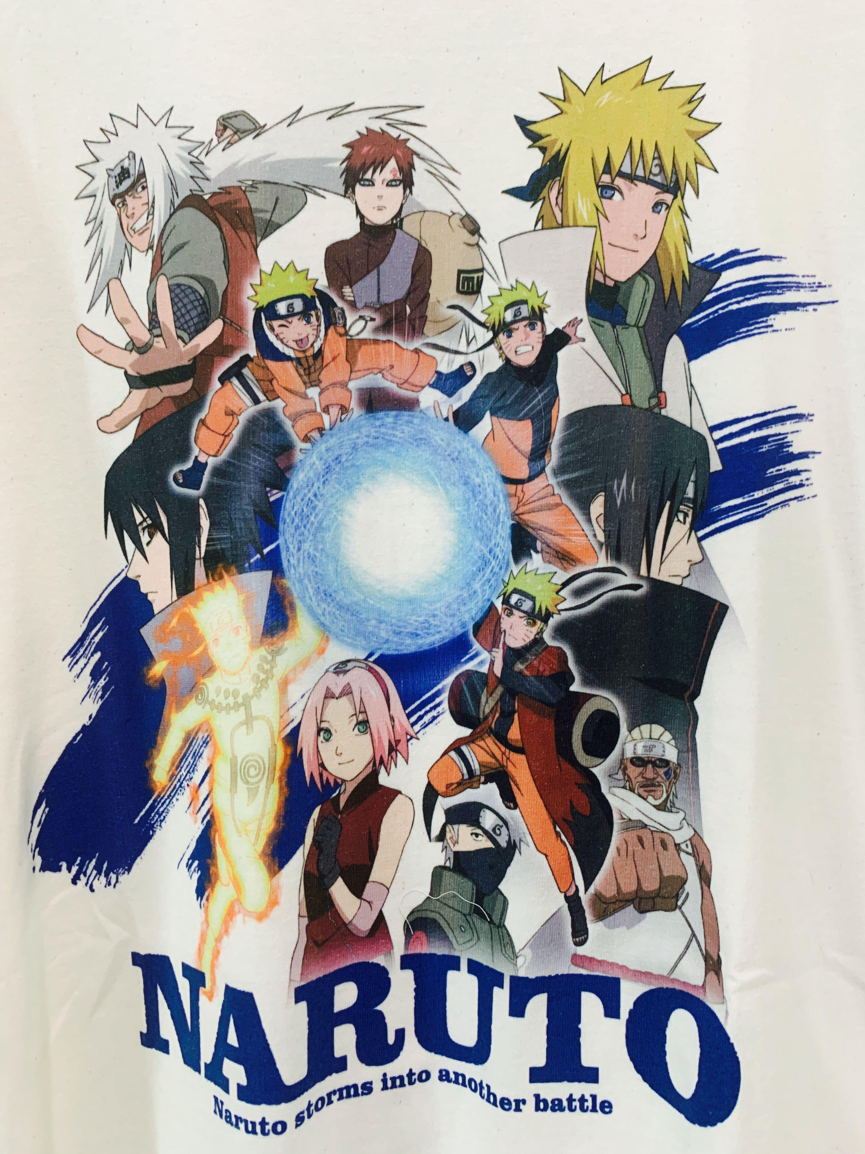 Men's Naruto Short Sleeve Graphic T-shirt - White : Target