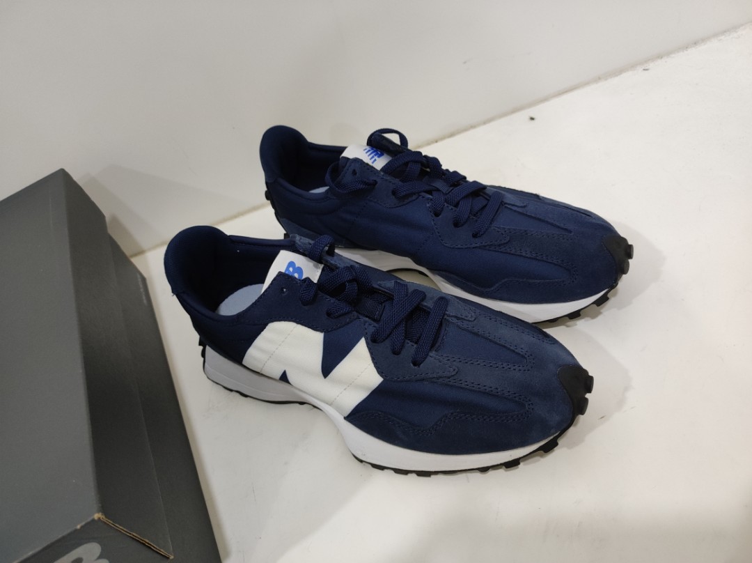 New Balance NB 327 Navy, Men's Fashion 