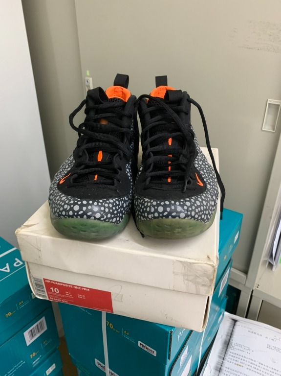 NIKE AIR FOAMPOSITE ONE PRM 太空鞋點點石斑蟾蜍星空黑色, 他的時尚
