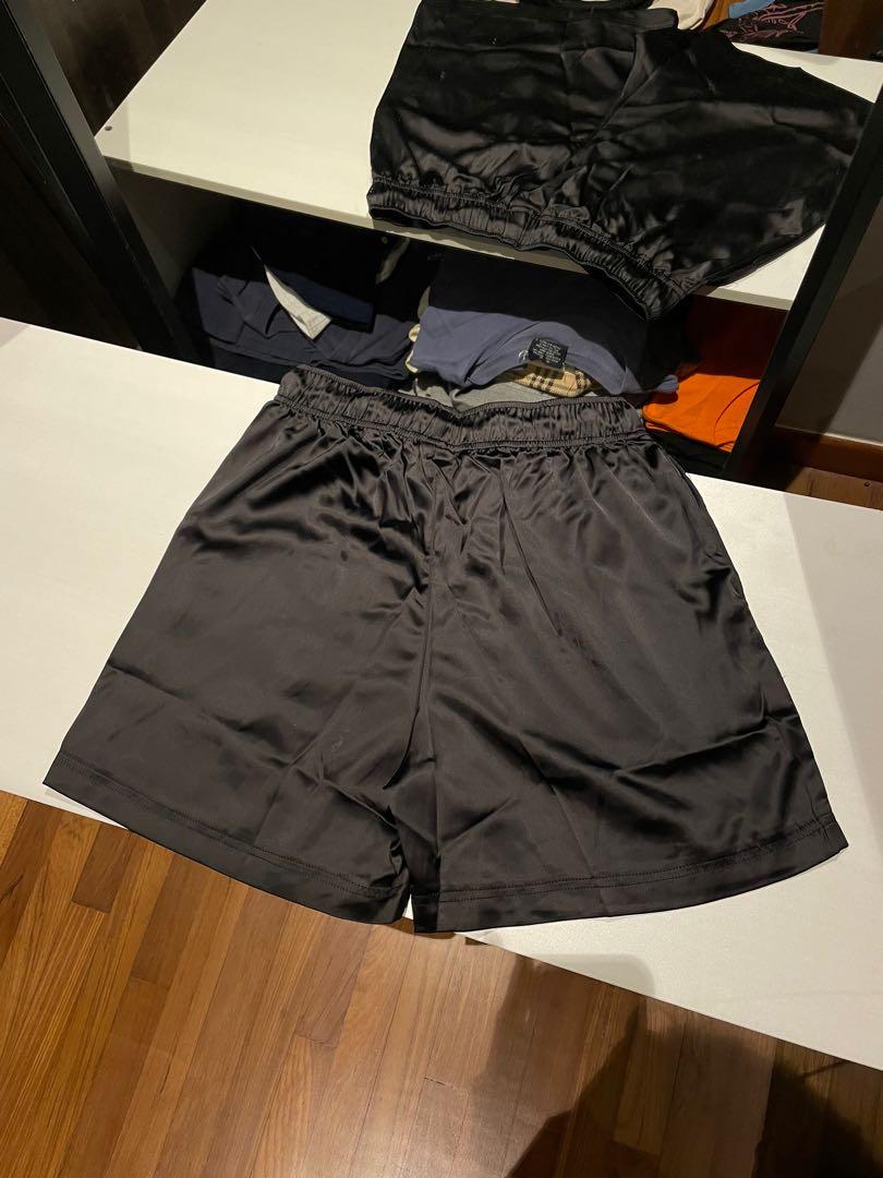 Air top satin shorts