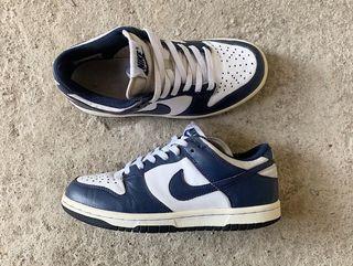 Air Jordan 1 Mid Top 3 Lakers, Fesyen Pria, Sepatu , Sneakers di Carousell