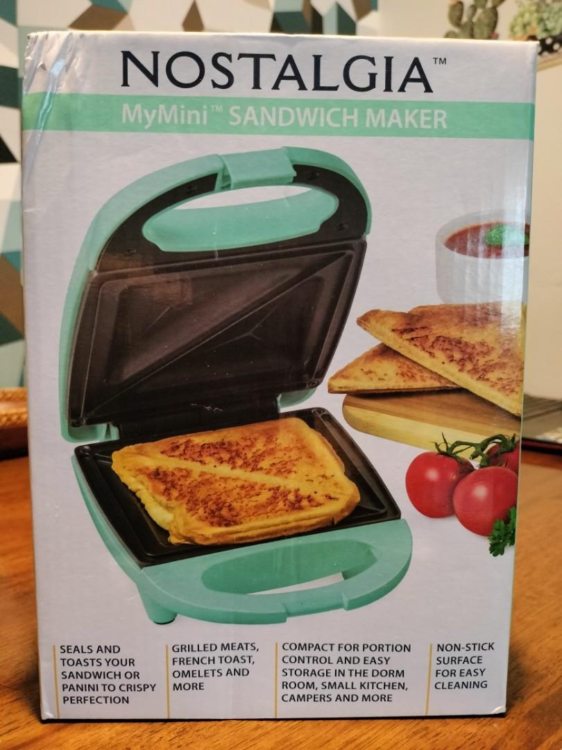 NOSTALGIA MyMini SANDWICH MAKER, Furniture & Home Living, Kitchenware