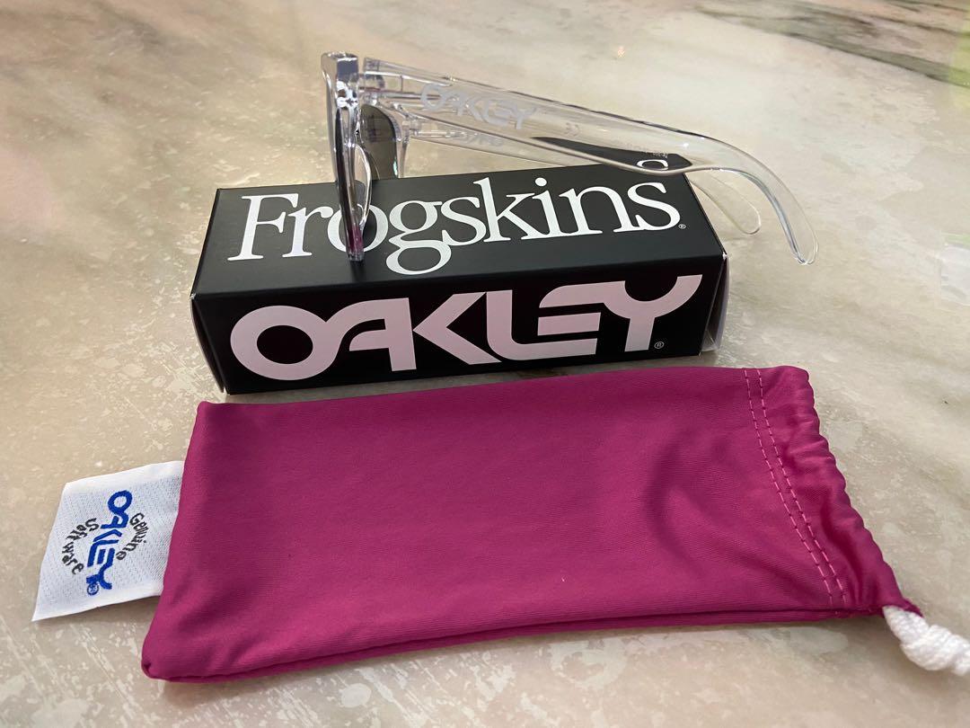 Oakley frogskins polished clear 2025 violet iridium