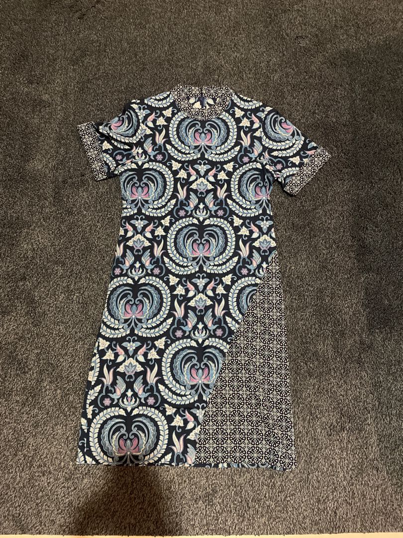 office wear, batik dress, half sleeve 