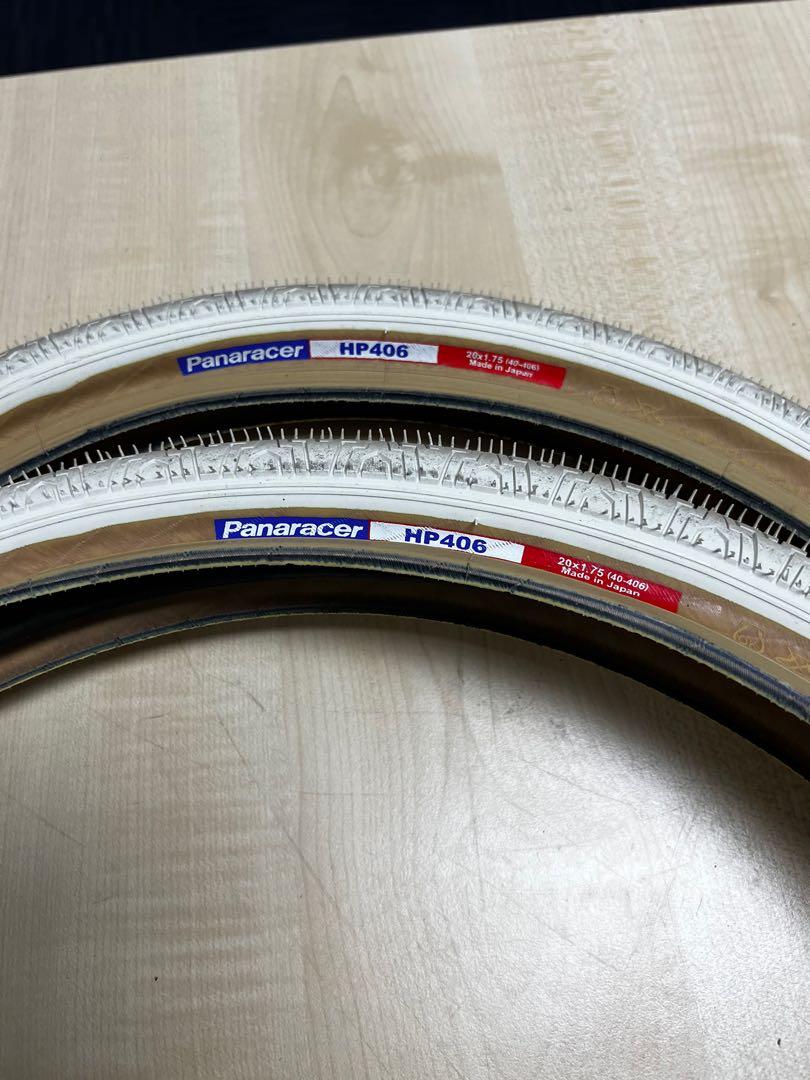 Panaracer HP406 white bmx tires, Sports 