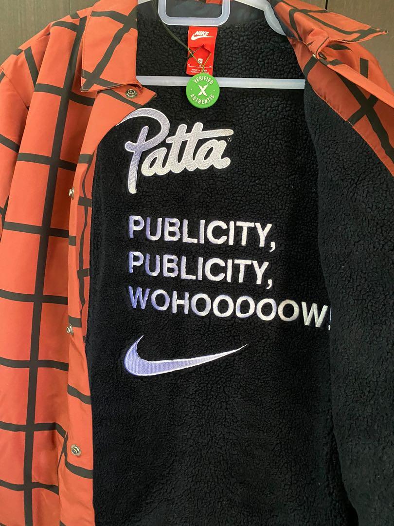 Patta X Nike Coach Jacket, Men's Fashion, Coats, Jackets and Outerwear Carousell