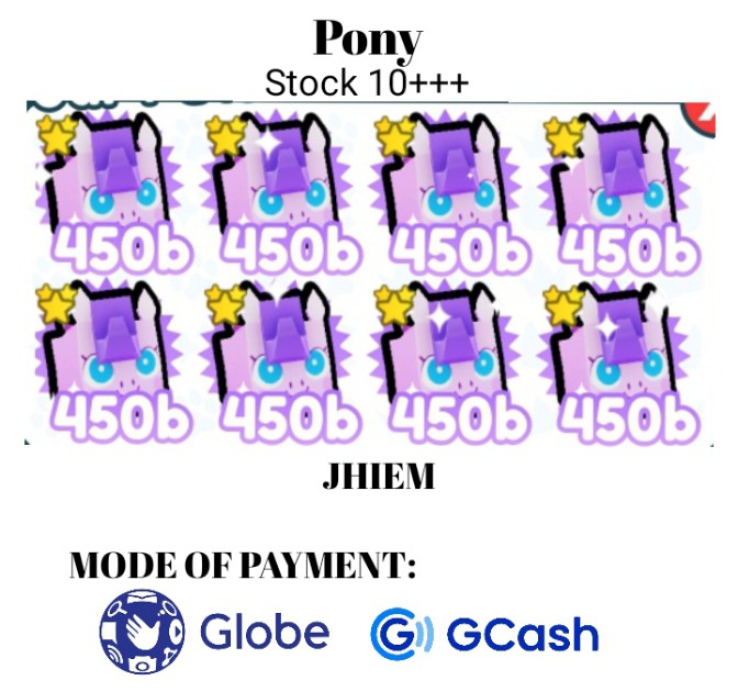 Pet Simulator X - Pony, Video Gaming, Gaming Accessories, In-Game