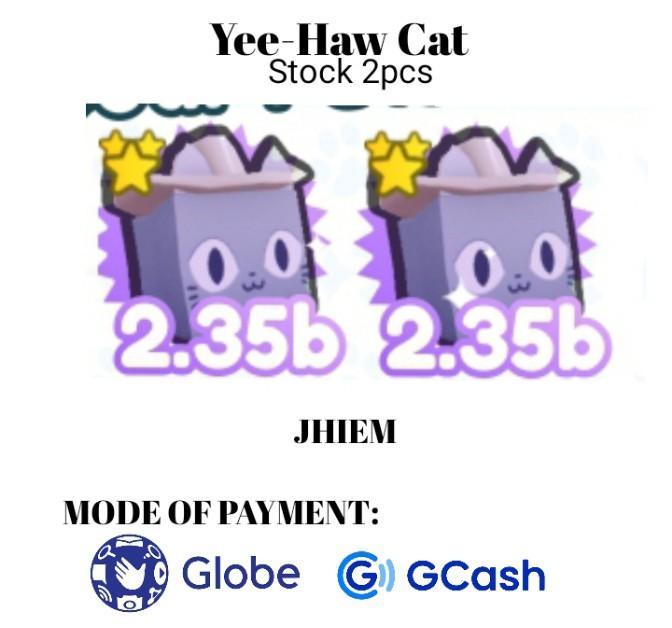 Pet Simulator X Yee Haw Cat!!!, Video Gaming, Gaming Accessories, In