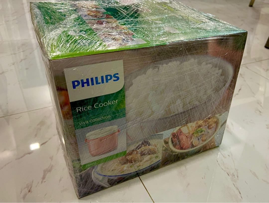 Philips 0.7L Mini Rice Cooker Pink (HD3070), TV & Home Appliances