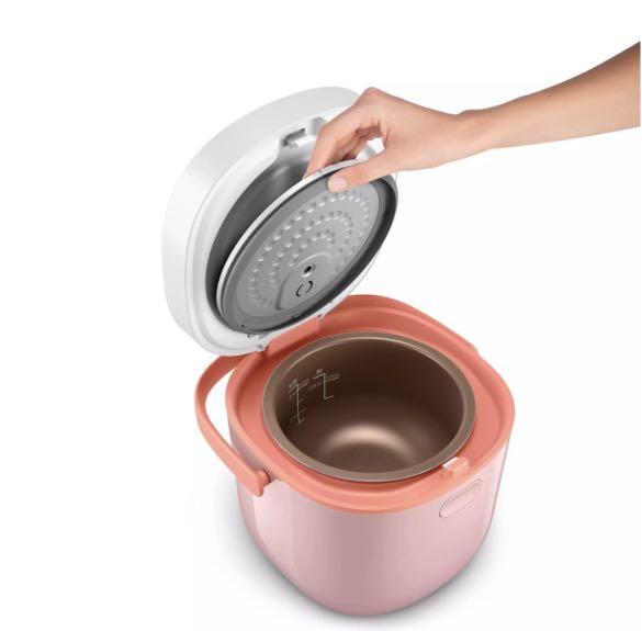 Philips 0.7L Mini Rice Cooker Pink (HD3070), TV & Home Appliances