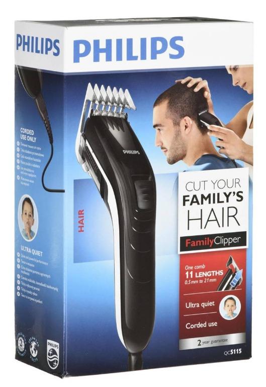 Philips family hair clipper QC5115/15, Beauty & Personal Care, Men's  Grooming on Carousell