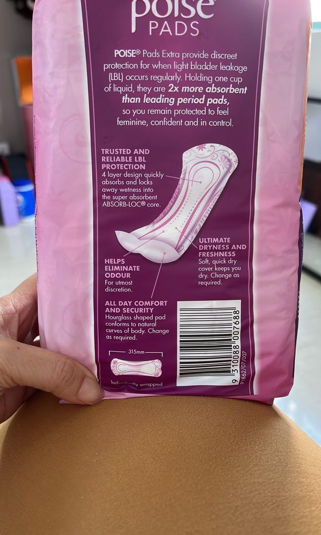 Poise Sanitary Pads, Beauty & Personal Care, Sanitary Hygiene on Carousell