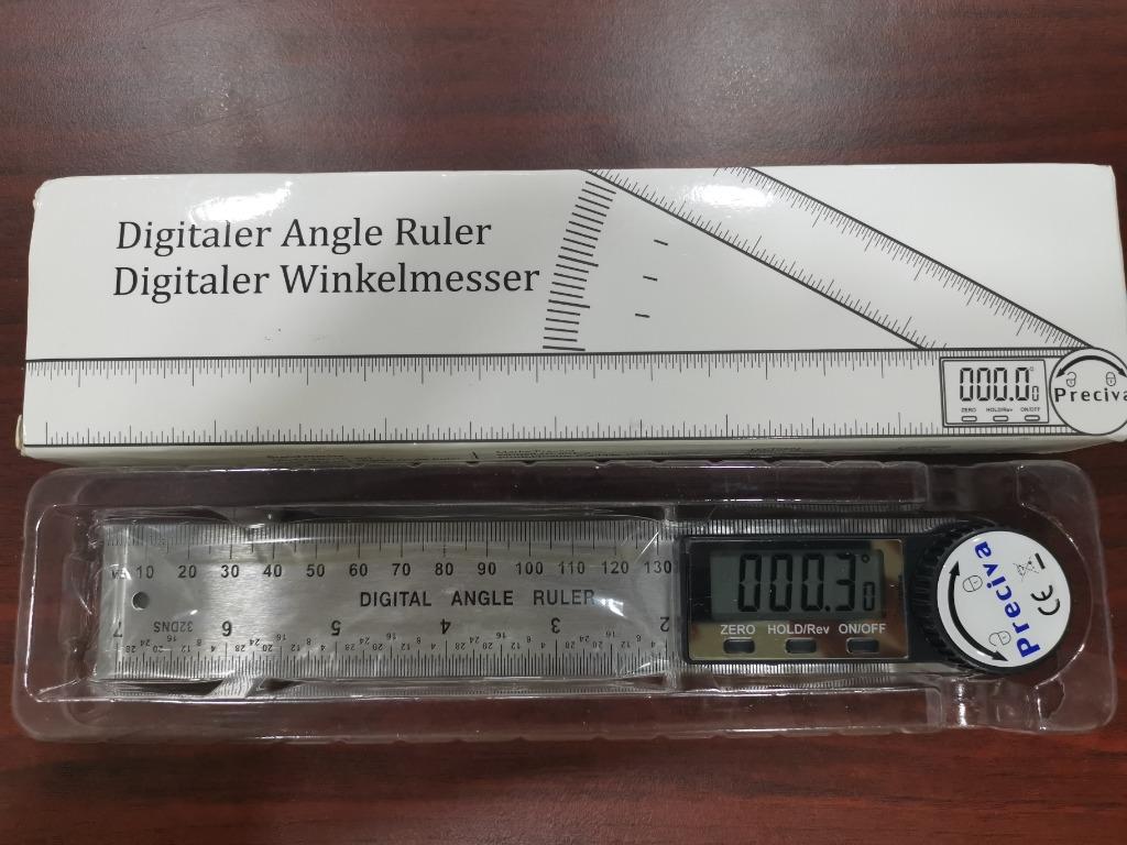 Preciva Digital Angle Protractor 7 inch 400mm Stainless Steel Angle