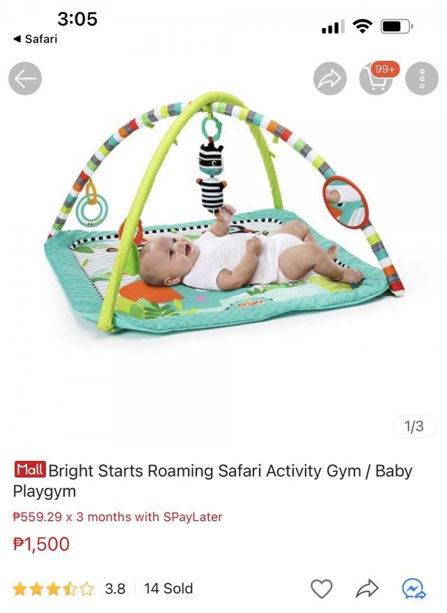 Bright starts roaming safari activity gym sales