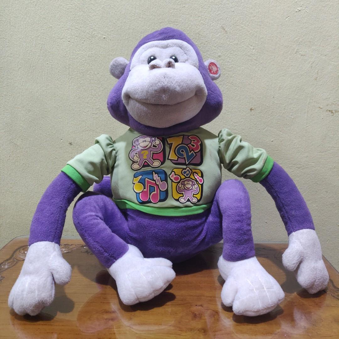 Purple monkey plush store