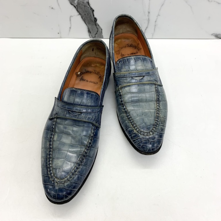 Santoni best sale crocodile shoes