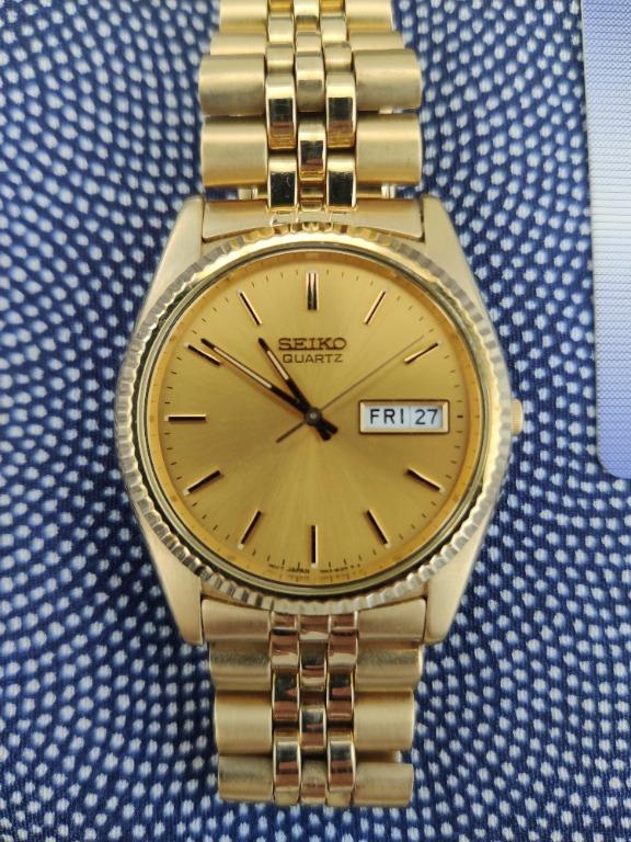 Seiko SGF206 (Rare/Discontinued) Gold-Tone Watch, Men's Fashion, Watches &  Accessories, Watches on Carousell