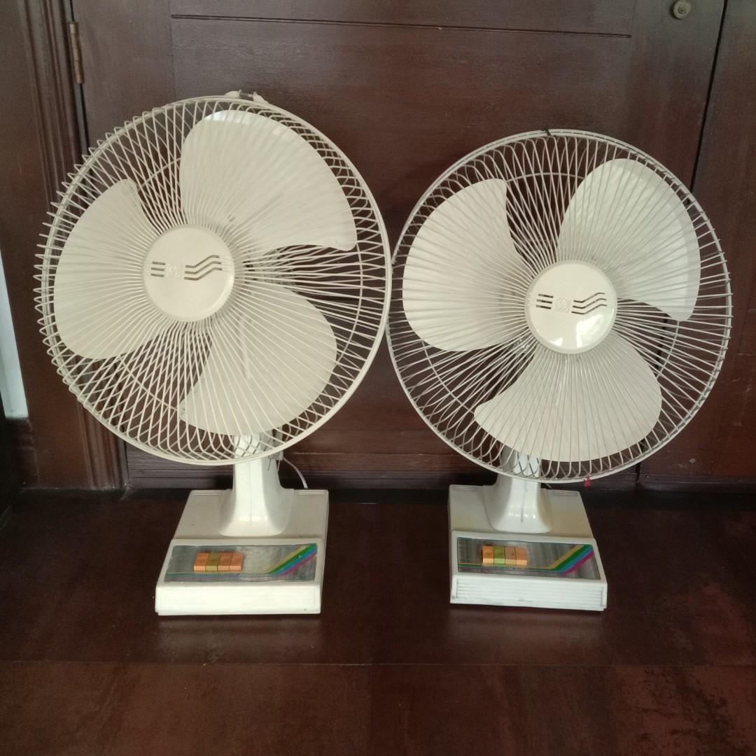 SET OF TWO STANDARD DESK FAN, TV & Home Appliances, Other Home