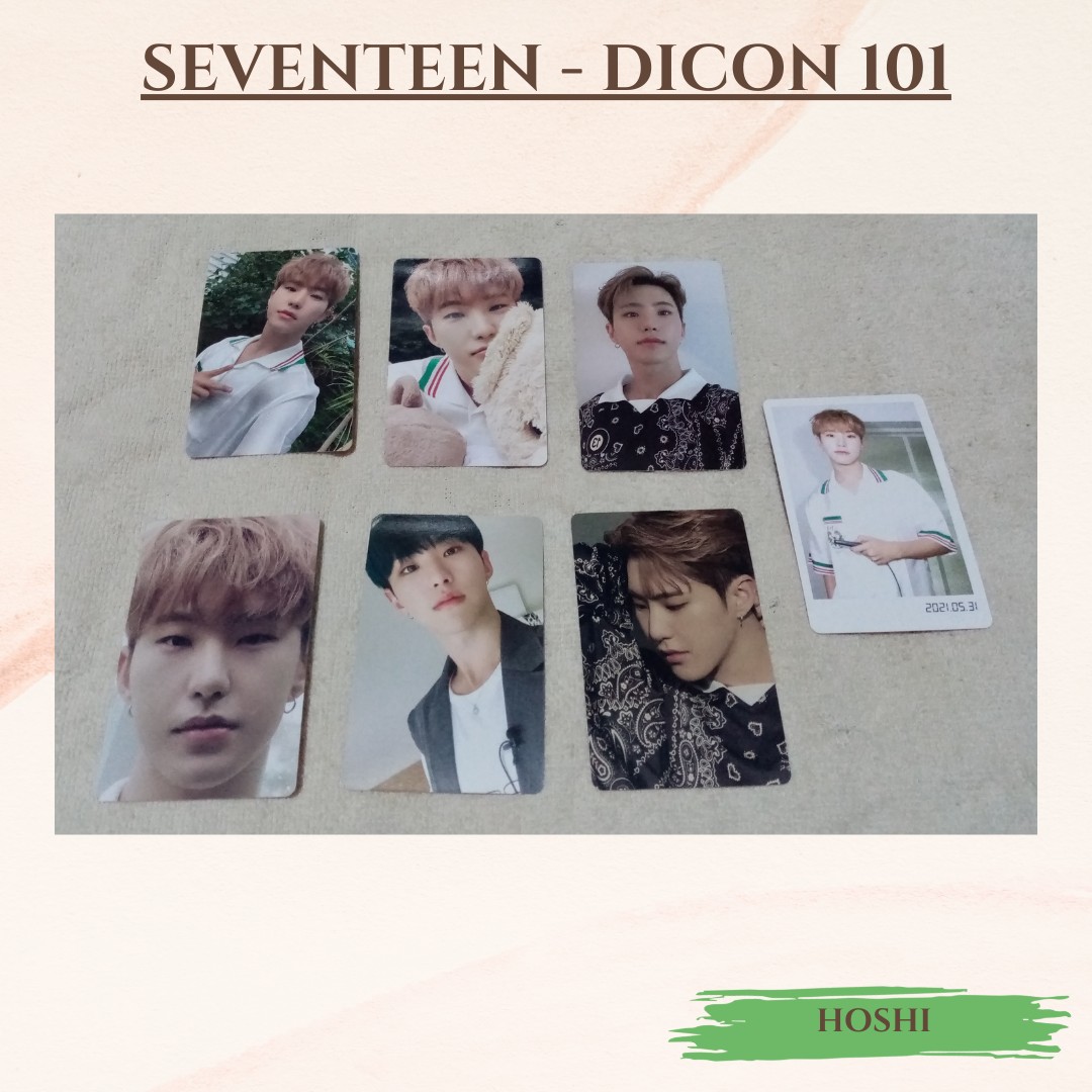 SEVENTEEN - HOSHI PC SET (DICON 101), Hobbies & Toys, Memorabilia ...