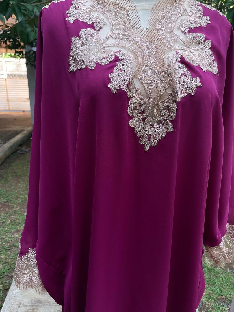 Shocking pink / magenta Kaftan with 