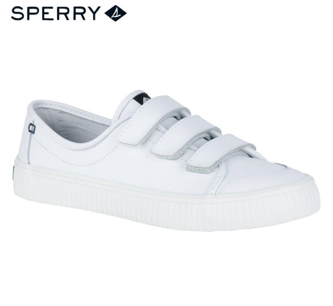 Sperry White Leather Women s Fashion Footwear Sneakers on Carousell