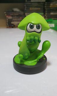 Splatoon Green Inkling Squid Amiibo (Nintendo Switch, Wii U, 3ds)