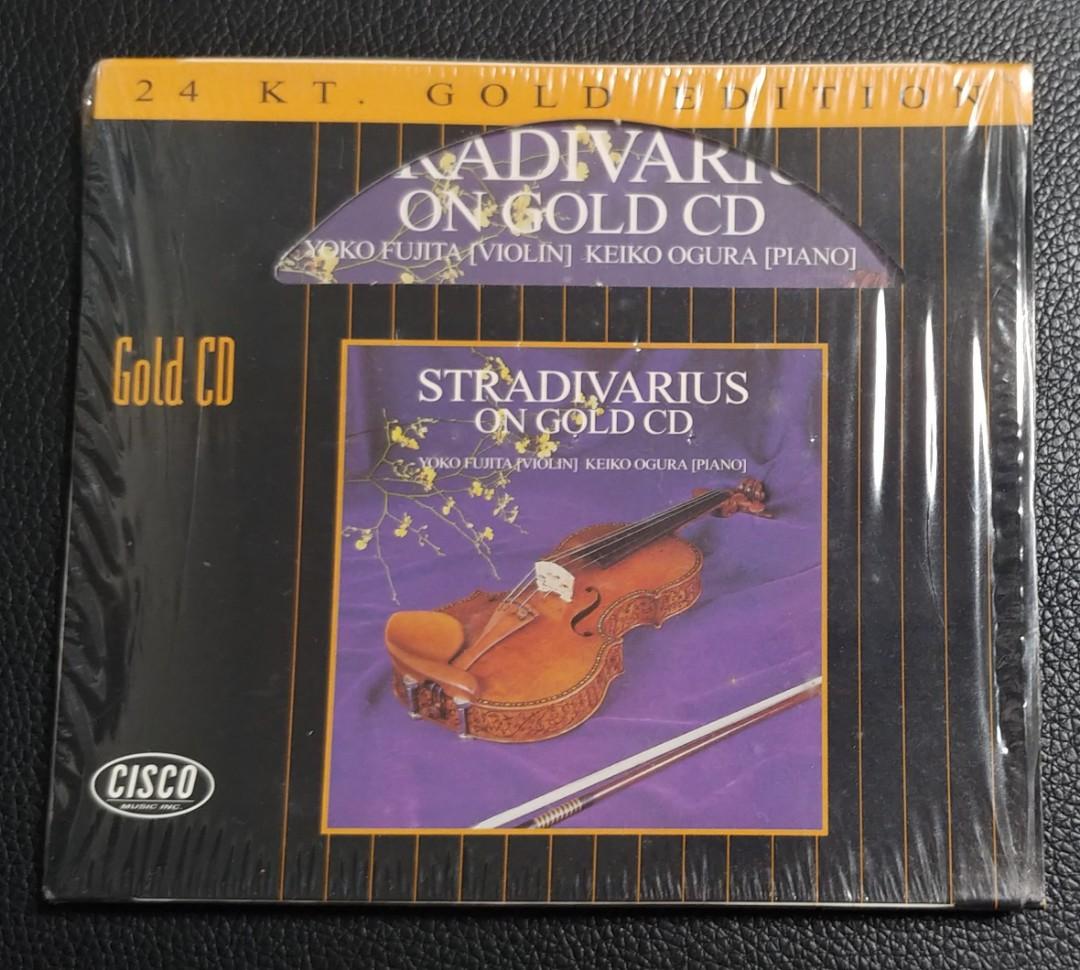 廃盤 ストラディヴァリウス・オン・純金CD 24K GOLD ゴールド STRADIVARIUS ヴァイオリン VIOLIN 藤田容子 雄倉恵子 G- G1001 - CD