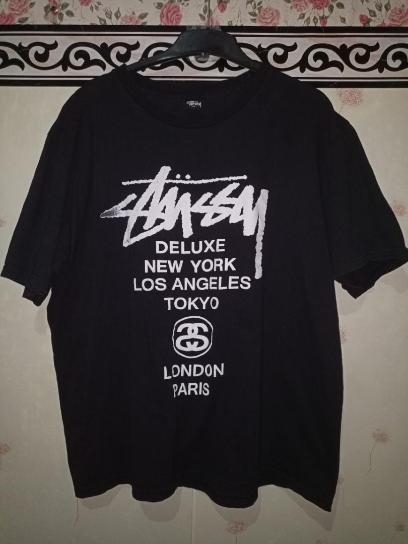 STUSSY T-SHIRT STUSSY KAOS, Fesyen Pria 