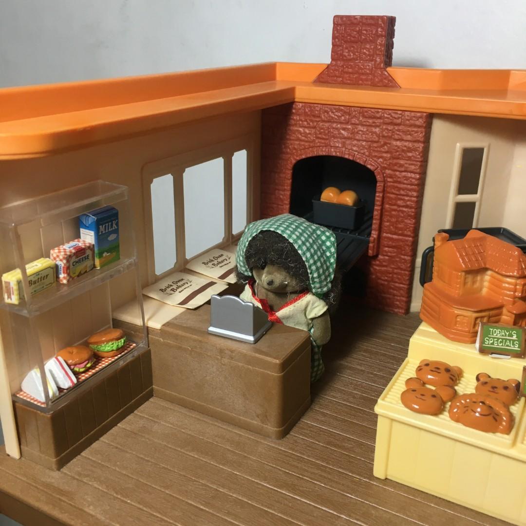 Sylvanian Families Brick Oven Bakery set + 3 extra hedgehog figures miniature toys (Category: Kids Toys) located in Las Pinas. Submitted by makamart (Listing ID 1163073910, Image 3). Description: - barely used - price is fixed - please make sure to view all photos before proceeding - for payment and shipping details, visit my profile and go to the "about" section🙂.