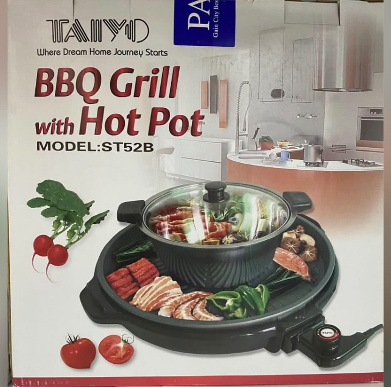 Taiyo BBQ Grill with Hot Pot, TV & Home Appliances, Kitchen Appliances