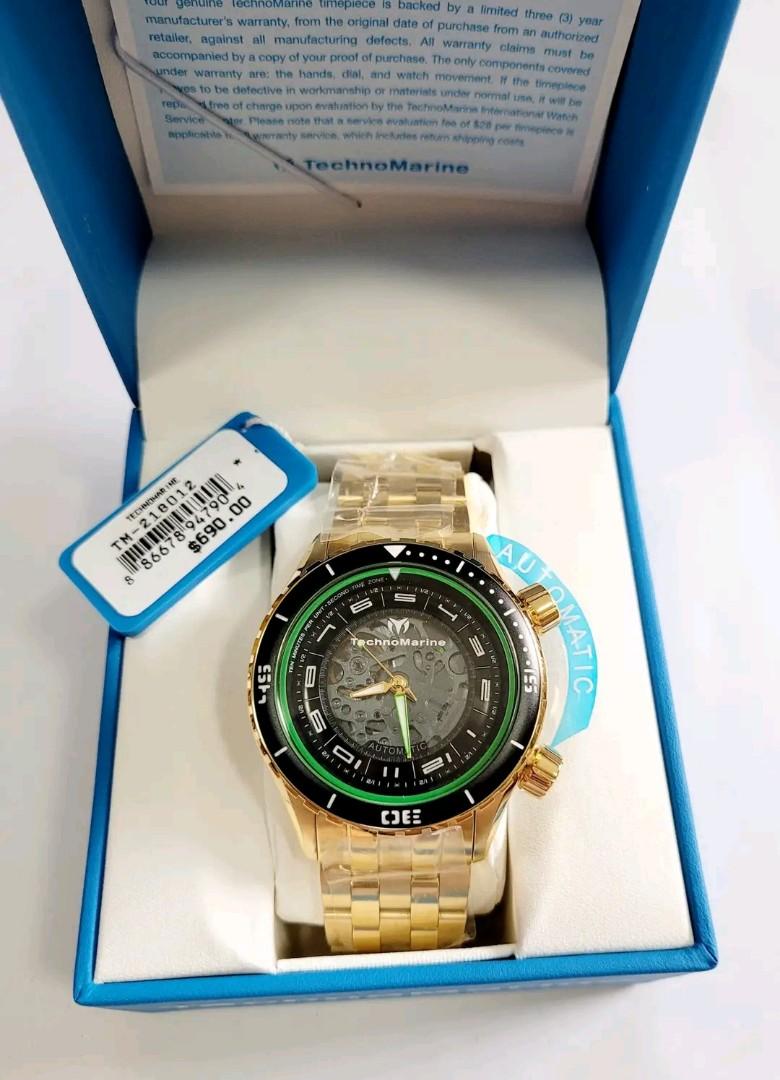 Technomarine TM218012 Manta Automatic free shipping (Category: Men's Watches) located in Manila. Submitted by annafinds (Listing ID 1163107588, Image 2). Description: 47mm dial case Guaranteed Original/Authentic Moneyback Guaranteed if proven fake Free shipping NATIONWIDE Accepting COD for sure buyers/orders only Accepting payments thru Bpi,UB and Gcash only Shipping via Lbc or Lalamove within Metro Manila.